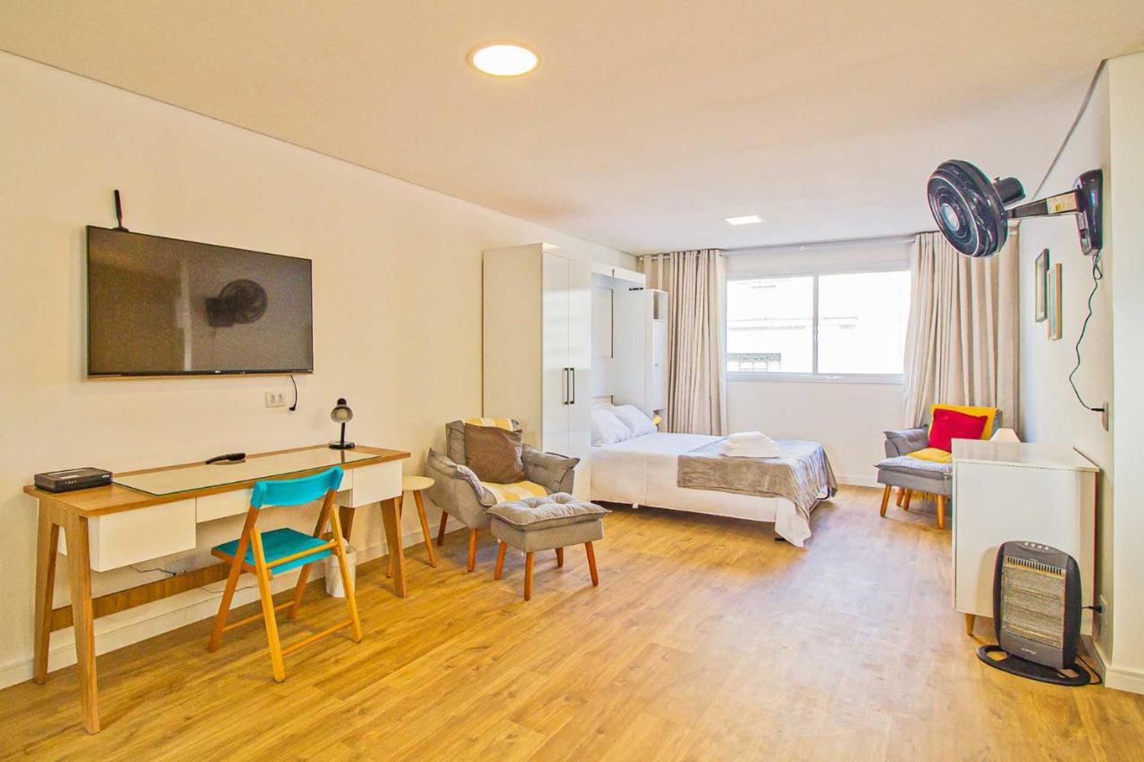 Apto Com Wifi E Home Office No Centro De 圣保罗 外观 照片