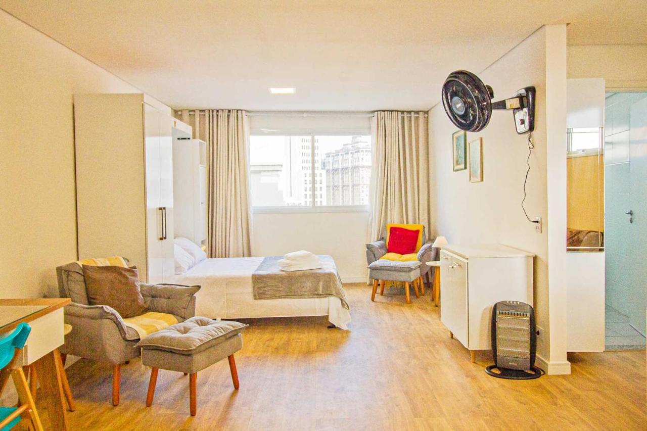 Apto Com Wifi E Home Office No Centro De 圣保罗 外观 照片